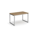 Dams Otto Benching Solution Dining Table in Kendal Oak with a sleek wooden tabletop and sturdy metal legs.