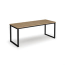 Dams Otto Benching Solution Dining Table in Kendal Oak with a sleek wooden surface and modern design.