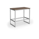 Dams Otto Poseur Benching Solution Dining Table in Barcelona Walnut wood with sleek, modern design and sturdy metal legs.