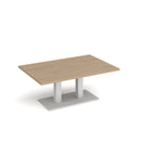 Dams Eros rectangular coffee table with flat base in Kendal Oak finish, featuring a sleek modern design and rectangular shape.