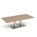 Dams Eros rectangular coffee table with flat base in Kendal Oak finish, showcasing modern wooden design and sturdy construction.