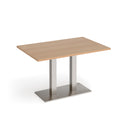 Dams Eros rectangular dining table with flat beech base, showcasing sleek modern design and smooth wooden surface.