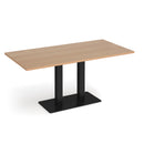Dams Eros rectangular dining table with flat beech base, showcasing smooth wood finish and modern design.