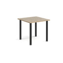 Rectangular radial leg meeting table in Barcelona walnut wood by Dams, featuring a sleek modern design and sturdy construction.