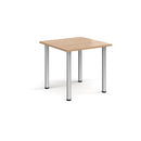 Rectangular Radial Leg Meeting Table in Beech wood by Dams, featuring a sturdy design and smooth finish.
