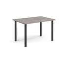 Rectangular radial leg meeting table in grey oak finish by Dams, showcasing a modern conference table with radial leg design.