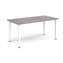 Rectangular radial leg meeting table in grey oak finish by Dams, with a modern design and sturdy wooden construction.