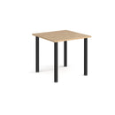 Rectangular radial leg meeting table in Kendal Oak finish by Dams, with a smooth wooden surface and sturdy radial leg design.