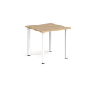 Rectangular radial leg meeting table in Kendal Oak wood by Dams, featuring a modern design and sturdy wooden construction.