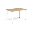 Rectangular Radial Leg Meeting Table in Kendal Oak finish by Dams, showing a sturdy wooden conference table with radial leg design.