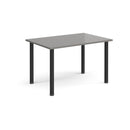 Rectangular radial leg meeting table in Onyx Grey by Dams, featuring a sleek design and sturdy construction.