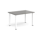 Rectangular Radial Leg Meeting Table by Dams in Onyx Grey with sleek modern design and radial leg support.