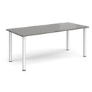 Rectangular radial leg meeting table in Onyx Grey by Dams, featuring a modern design with sturdy radial legs.