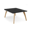 Dams Fuze Back To Back Desks in black, featuring sleek modern design and sturdy construction, ideal for office or study spaces.