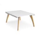Dams Fuze Back To Back Desks in white, showing sleek office desks with clean lines and modern design for collaborative workspace.