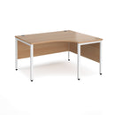 Dams Maestro 25 ergonomic desk with bench leg in beech wood, featuring a spacious work surface and modern design.