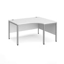 Dams Maestro 25 ergonomic white desk with bench leg, featuring a spacious work surface and sturdy design for modern office use.