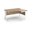 Dams Vivo ergonomic desk in Kendal Oak finish with spacious workspace and modern design.