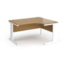 Vivo ergonomic oak desk by Dams with a spacious surface, modern design, and sturdy wooden construction for office use.
