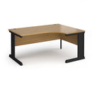 Dams Vivo ergonomic oak desk with sleek wood surface and modern design, ideal for workspace comfort and style