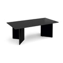 Arrow Head Leg Rectangular Boardroom Table - Black - NWOF