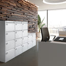 Grey Dams Steel Executive Filing Cabinet with two drawers, ideal for office organization and secure document storage.
