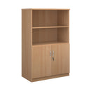 Dams Deluxe combination unit with open top in beech wood, featuring multiple compartments and storage shelves.