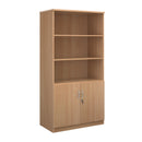 Dams Deluxe Combination Unit with open top in beech wood, featuring multiple compartments and a sleek finish.