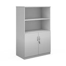 White Dams Deluxe Combination Unit with open top, featuring multiple compartments and a sleek, modern design.