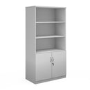 White Dams Deluxe Combination Unit with open top, featuring multiple storage compartments and a sturdy design.
