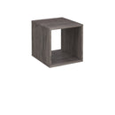 Dams Flux Modular Storage single wooden cubby unit showing a natural wood finish and open compartments for organizing.
