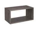 Dams Flux Modular Storage Single Wooden Cubby Unit with open compartments in natural wood finish