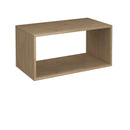 Dams Flux Modular Storage Single Wooden Cubby Unit with natural wood finish and open front for versatile organization.