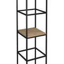 Dams Flux Modular Storage single wooden inner shelf installed inside a storage unit, showcasing natural wood finish and clean design.