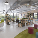Dams Flux Modular Storage single wooden inner shelf with clean design and natural wood finish for versatile organization