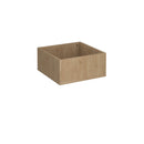 Dams Flux Modular Storage Single Wooden Planter Box with natural wood finish, ideal for indoor or outdoor plant display.