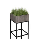 Dams Flux Modular Storage Single Wooden Planter Box with fitted design, natural wood finish, ideal for indoor or outdoor gardening.