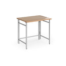 Dams Fuji home office workstation with folding legs, featuring a sleek tabletop and sturdy metal frame for versatile workspace.