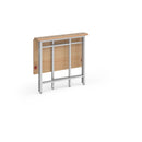 Dams Fuji home office workstation with folding legs, compactly folded and ready for easy storage or setup in a workspace.