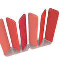 Piano Keys Acoustic Screen With Silver Base And 3 Rotating Panels - MTO - NWOF