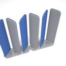 Piano Keys Acoustic Screen With Silver Base And 3 Rotating Panels - MTO - NWOF