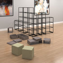 Dams Flux Modular Storage Single Unit with open frame design and multiple compartments for organization.