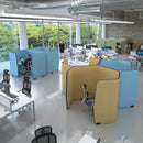 Priva Hexagonal Left Hand Workstation Pod 1500mm High - NWOF