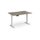 Dams Elev8 Contract Sit-Stand Desk 1200mm with white finish, adjustable height and sleek modern design for ergonomic workspace.