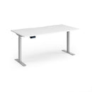 Dams Elev8 Contract Sit-Stand Desk 1600mm with white surface, adjustable height and modern office design