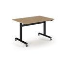 Dams Pro Flip Table 1200 x 800mm with adjustable legs and black surface, suitable for flexible workspace or event setup.