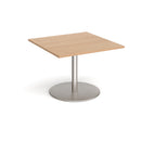 Dams Eternal Square Extension Table with 1000x1000mm surface, showcasing its sleek design and sturdy wooden finish.