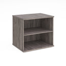 Dams Deluxe Desk High Bookcase, 600mm deep, with multiple shelves and a polished wood finish for office or study storage.