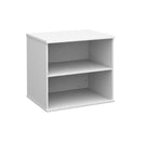 Dams Deluxe Desk High Bookcase with 600mm depth, featuring multiple shelves and a polished wood finish for office storage.