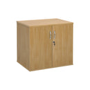 Dams deluxe double door desk high cupboard with 600mm depth, featuring sturdy construction and ample storage space.